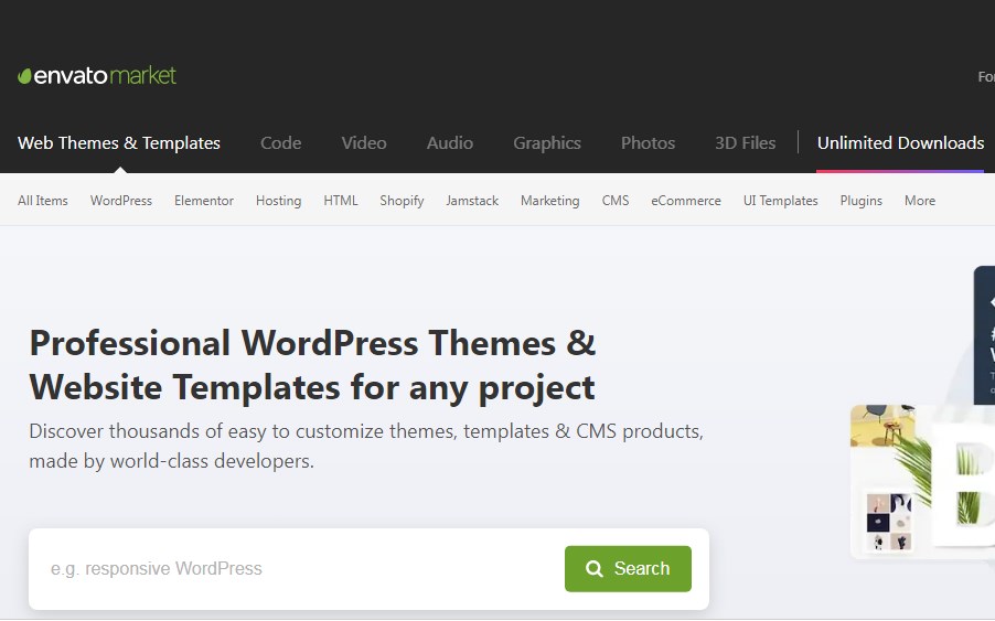 Top 10 Envato WordPress themes for 2024, along with their specification